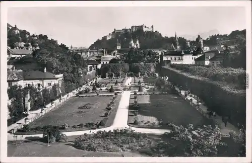 Ansichtskarte Salzburg Mirabell-Schloss und Mirabellengarten 1933