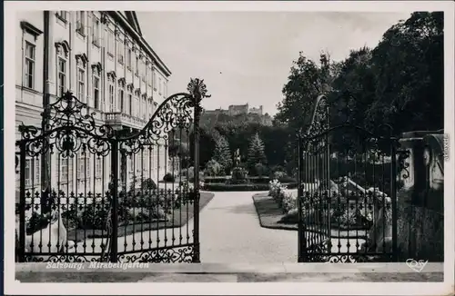 Ansichtskarte Salzburg Mirabell-Schloss und Mirabellengarten 1929