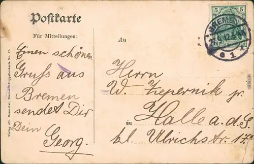 Ansichtskarte Bremen St. Petri-Dom 1912