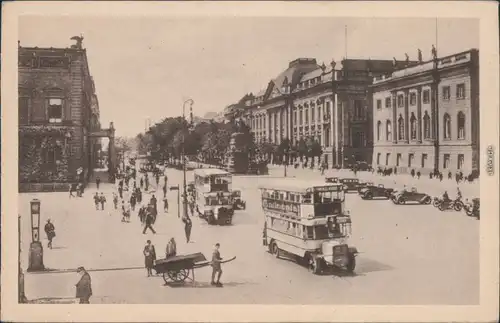 Ansichtskarte Mitte-Berlin Unter den Linden 1946