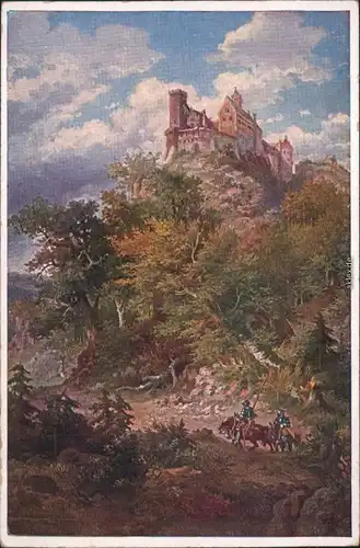Ansichtskarte Eisenach Künstlerkarte - Wartburg 1918