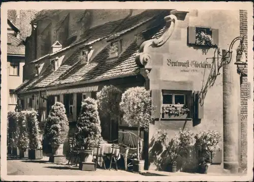 Ansichtskarte Nürnberg Gaststätte "Bratwurstglöcklein" 1937