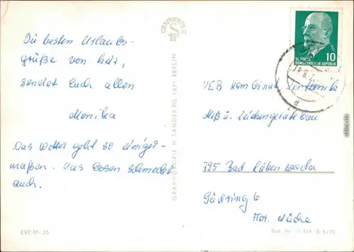 Mecklenburg Vorpommern Binz, Sellin, Baabe, Königsstuhl, Bergen, Göhren g1970