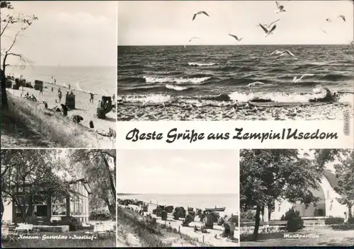 Zempin Strand, Ostsee, Gaststätte "Inselhof", Musikpavillon 1970