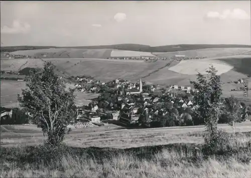 Ansichtskarte Oberwiesenthal Blick auf den Ort 1968