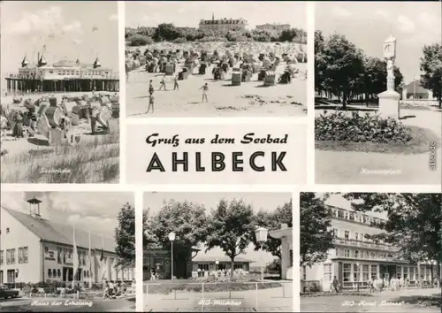 Ahlbeck Usedom Seebrücke, Haus Erholung, HO-Milchbar, Konzertplatz, Hotel 1970