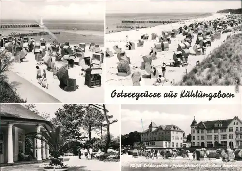 Kühlungsborn Strand, Lesehalle im Kurgarten, FDGB-Erholungsheim 1969