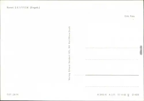 Ansichtskarte Seiffen (Erzgebirge) Blick auf den Ort 1971