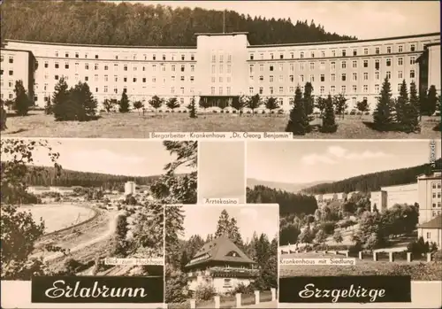 Erlabrunn-Breitenbrunn (Erzgebirge) Bergarbeiter-Krankenhaus, Ärztekasino 1967