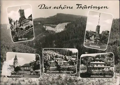 Inselberg, Friedrichroda, Steigermühle -Finsterbergen, Schweizerhaus g1968