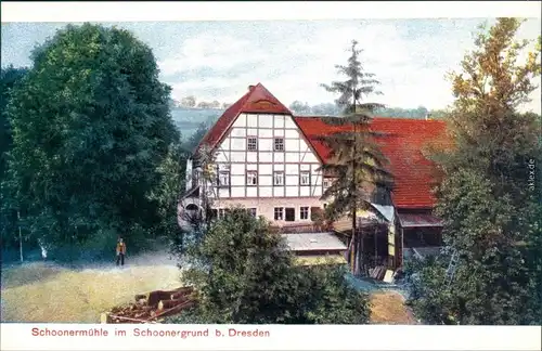 Ansichtskarte Dresden Repro - Zschonermühle im Zschonergrund 1900