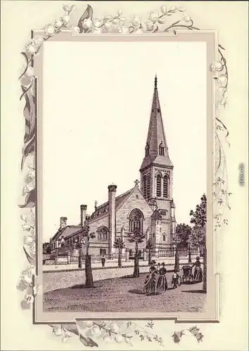 Ansichtskarte  Repro - Amerikanische Kirche 1900