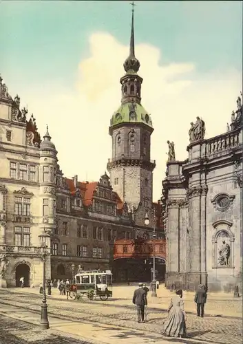 Altstadt Dresden Repro - Dresdner Residenzschloss / Königliches Schloss 1900