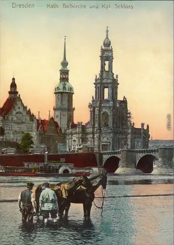 Altstadt Dresden REPRO  Sanctissimae Trinitatis Königliches Schloss 1900