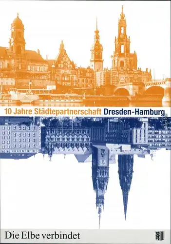 Dresden Hofkirche und historiche Gebäude - Kirche und Rathaus 1997