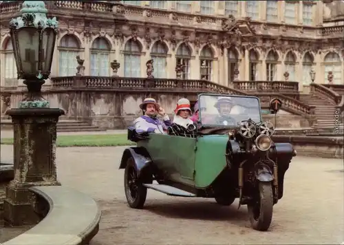 Postkarte Dresden Verkehrsmuseum Phänomobil - Baujahr: 1911 12PS 1987