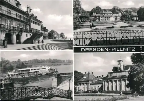 Ansichtskarte Pillnitz Schloss Pillnitz, Elbdampfer 1976