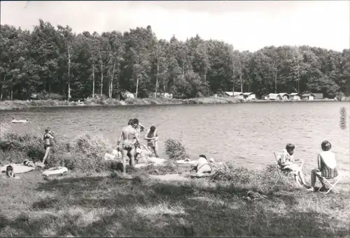 Ansichtskarte Moritzburg Mittelteichbad 1984