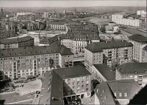 Ansichtskarte Dresden Blick vom Rathausturm 1978