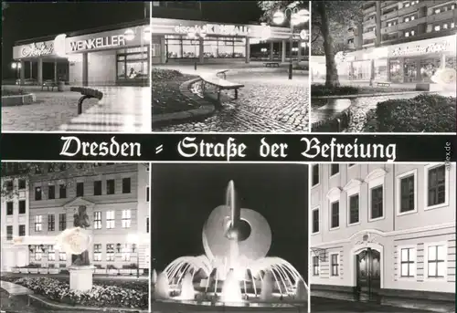 Innere Neustadt-Dresden Hauptstraße / Straße der Befreiung / Königstraße 1981