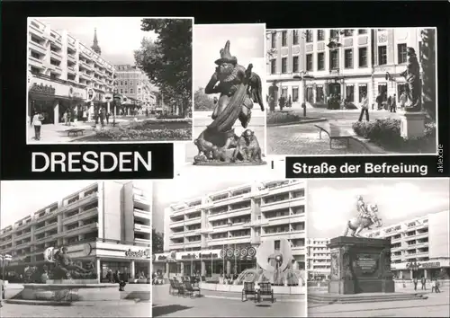 Neustadt-Dresden Hauptstraße der Befreiung / Königstraße 2 1980