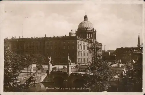 Ansichtskarte Mitte-Berlin Berliner Stadtschloss und Schlossbrücke 1932