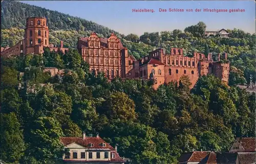 Ansichtskarte Heidelberg Heidelberger Schloss 1922