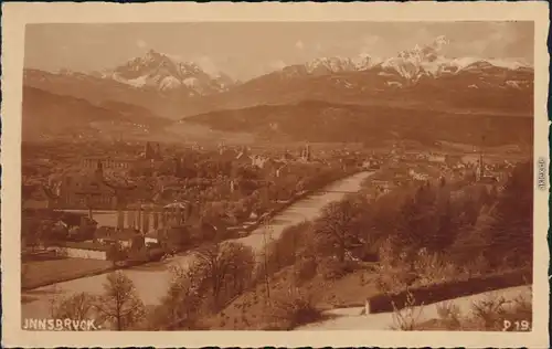 Ansichtskarte Innsbruck Blick auf die Stadt 1928