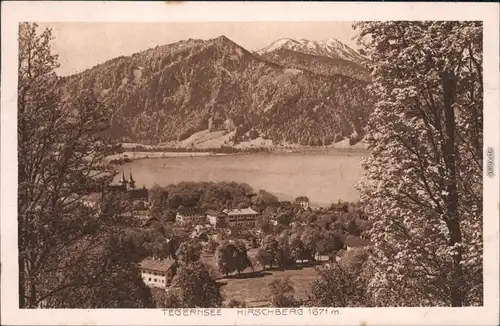 Ansichtskarte Tegernsee (Stadt) Hirschberg, Tegernsee 1926