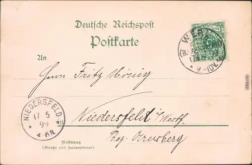 Ansichtskarte  Religion & Kirche: Bilder von Heiligen und Religiösen 1899