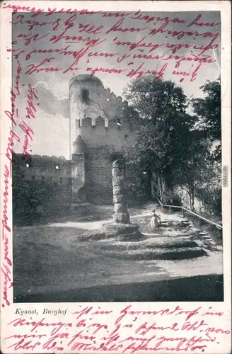 Hermsdorf-Hirschberg Schlesien Sobieszów Burghof Chojnik/Kynastburg 1905