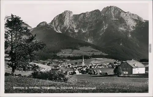 Ansichtskarte Abtenau Panorama mit g. Schober, Traustein u. Tagwelde 1938