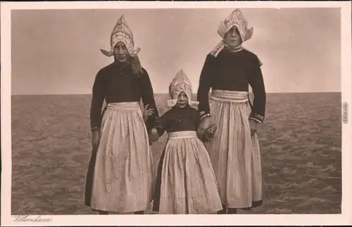 Ansichtskarte Edam-Volendam Mädchen und Frauen in Tracht 1930