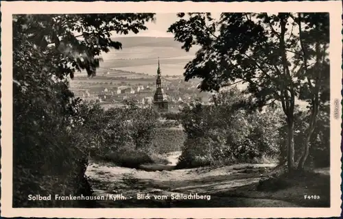 Ansichtskarte Bad Frankenhausen Blick vom Schlachtberg auf die Stadt 1959
