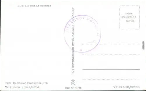 Kelbra (Kyffhäuser) Kaiser-Friedrich-Wilhelm/Barbarossa-Denkmal 1959