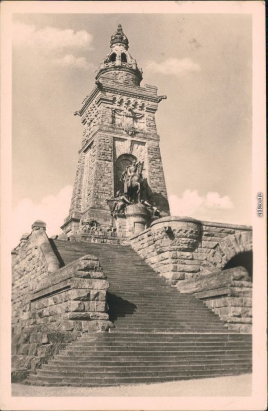 Kelbra Kyffhäuser Denkmal Kaiser Wilhelm I Auf Dem Kyffhäuser 1918