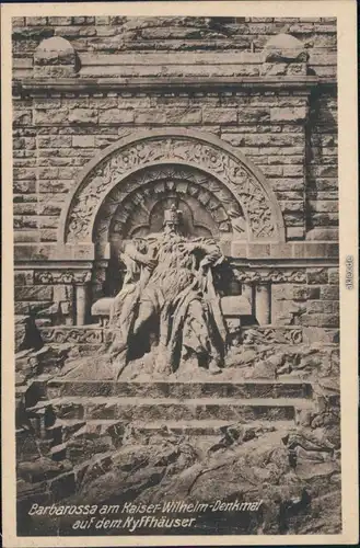 Kelbra (Kyffhäuser) Kaiser-Friedrich-Wilhelm/Barbarossa-Denkmal 1929