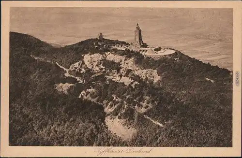 Kelbra (Kyffhäuser) Luftbild - Kaiser-Friedrich-Wilhelm/Barbarossa-Denkmal 1929