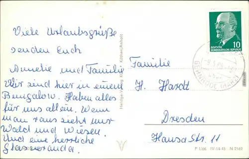 Ansichtskarte Neudorf (Harz) Badeteich 1966 