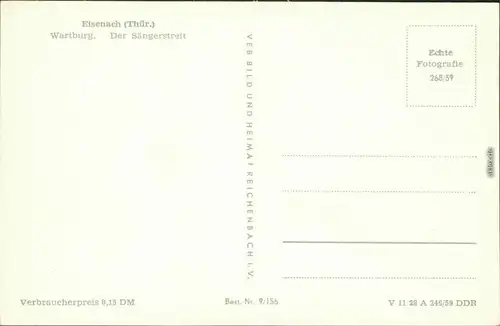 Ansichtskarte Eisenach Wartburg - der Sängerstreit 1959