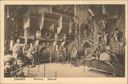 Ansichtskarte Eisenach Wartburg - Rüstsaal 1928