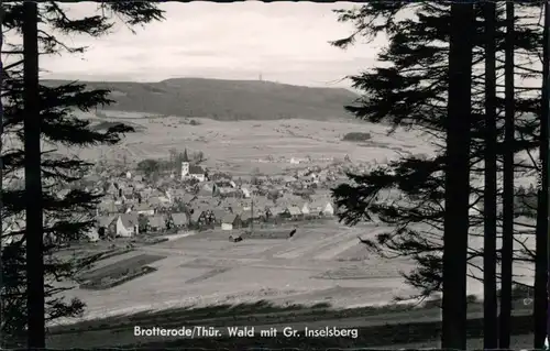 Ansichtskarte Brotterode Blick auf die Stadt 1959