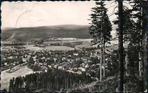 Tabarz/Thüringer Wald Blick auf die Stadt vom Wintersteinberg 1956