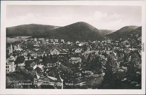 Ansichtskarte Friedrichroda Blick auf die Stadt 1957