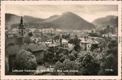 Ansichtskarte Friedrichroda Blick zum Gottlob 1960