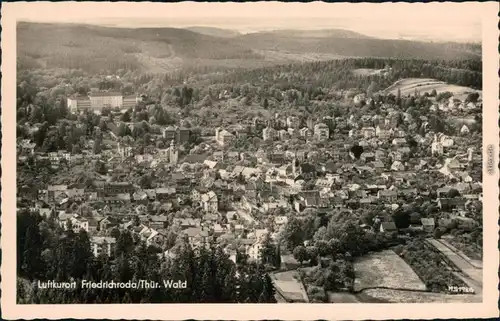 Ansichtskarte Friedrichroda Blick auf die Stadt 1960