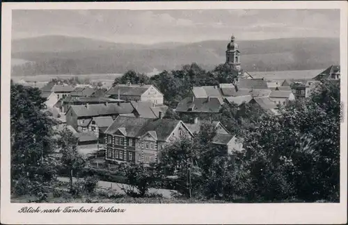 Ansichtskarte Tambach-Dietharz Blick auf die Stadt 1955