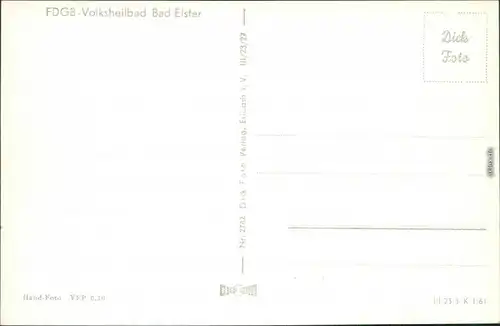 Bad Elster Panorama Foto Ansichtskarte Vogtland 1961