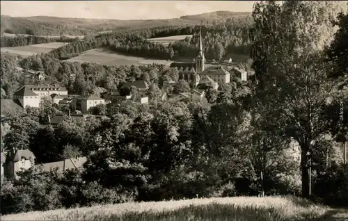 Ansichtskarte Bad Elster Blick auf den Ort 1961