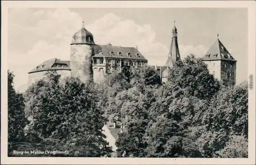 Ansichtskarte Mylau Burg Mylau - Museum 1955